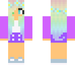 rainbow haired girl