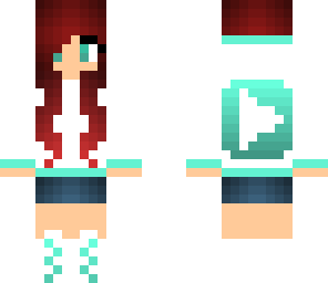 blue youtuber girl