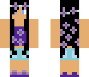 purple nature girl