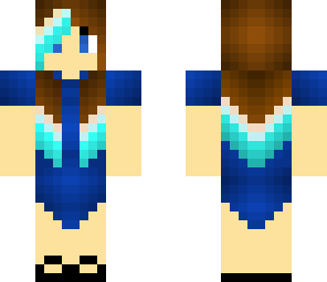 blue dress