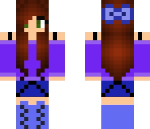 very blue girl