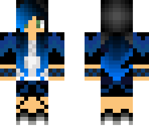 blue emo girl