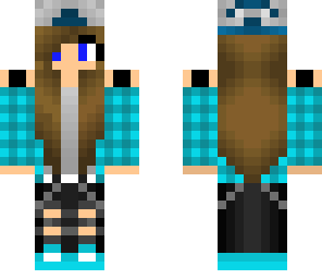 blue edited cool girl