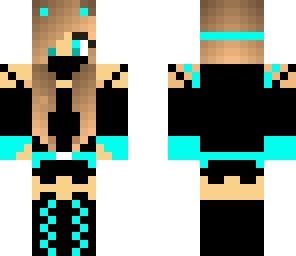 neon blue girl