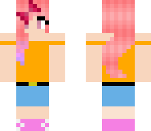 pink haired girl