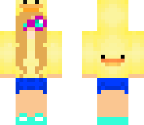 duck girl with purple glasses