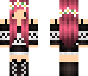goth girl with flower crown