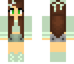 cute green girl