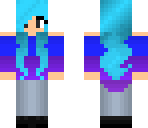 blue girl