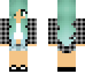 green haired girl