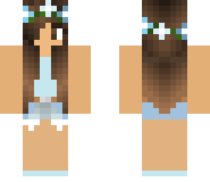 bananasome blue flower girl