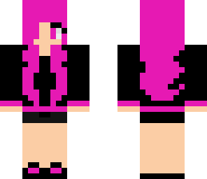 pink haired halloween girl