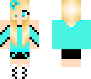 aqua blue girl