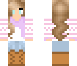 pastel winter girl