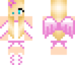 pink winged girl