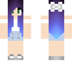 sporty purple hair girl