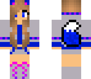 blue violet wolf girl