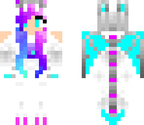 neon dragon girl