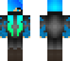 blue flaming girl assassin