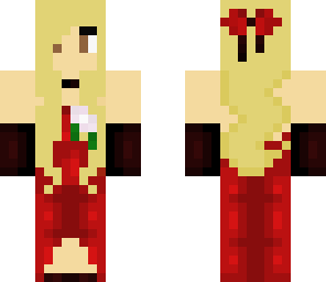 red dress