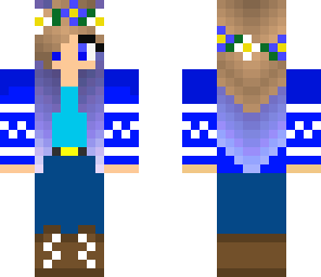blue sweater