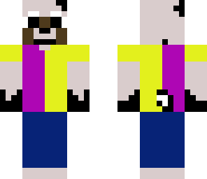 dog yellow purple