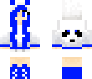 blue panda girl