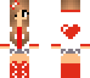 red heart girl