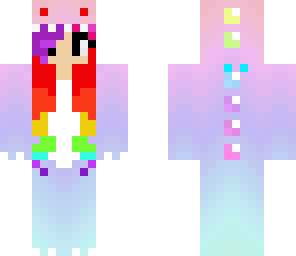bright rainbow dinosaur