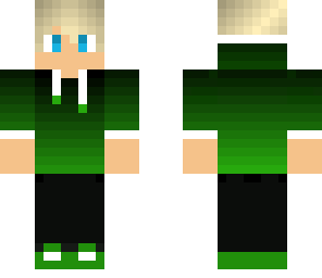 green gradient hoodie boy