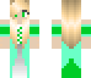 alexais  in a green dress