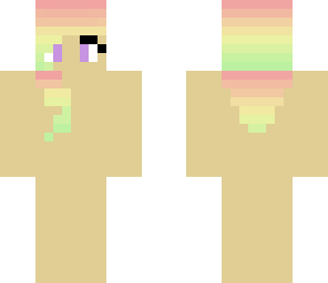 rainbow hair skin base