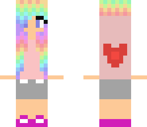 rainbow hair girl