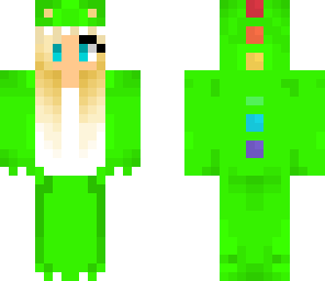 lime green dino