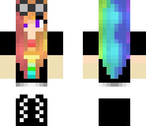rainbow steam punk girl