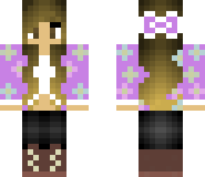 girl with floral jacket