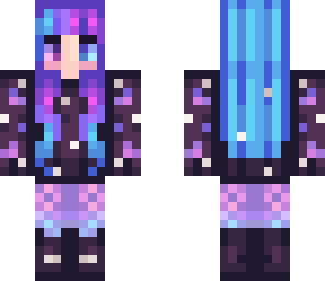 purple and blue