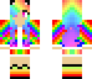 rainbow cat girl