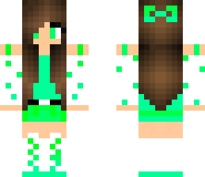 aqua and green girl