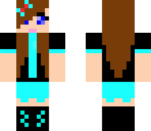 blue head phone gurl