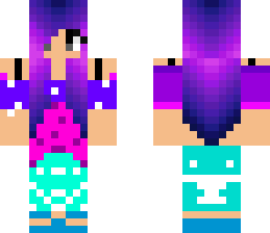 pretty girl purple