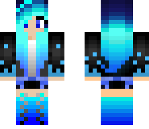 blue gamer girl