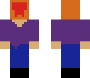 purple topped ginger with a hairy face