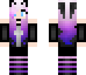 purple cat girl