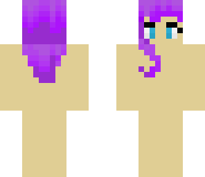 purple hair model