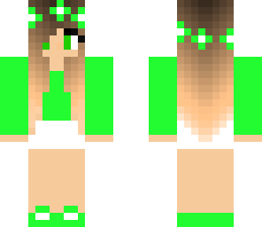 green flower girl