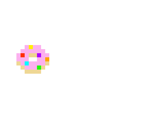 pink frosted sprinkled donut