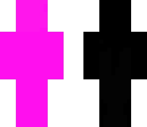 cute pink and black man