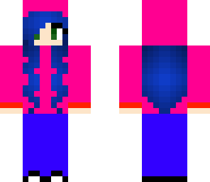 pink hoodie girl
