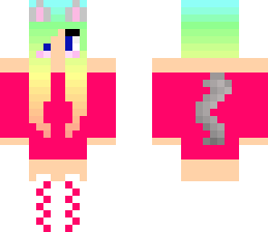 pink cat girl